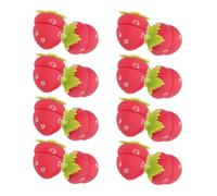 NUOBESTY Bigodini Morbidi in Spugna per Chioma 30 Pezzi Forma Fragola per Uso Notturno Confortevole Facili da Conservare Adatti a Chioma Lunghi e Corti per Donne