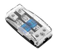 NUOBESTY Blocco di Distribuzione Audio per Auto a 3 Vie Portafusibile Struttura in Plastica e Ferro Distributore di Potenza Amplificatore per Impianto Elettrico Auto