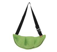 NUOBESTY Borsa a Tracolla a Forma di Pisello, Leggera e Morbida | Cotone Grezzo, Tracolla Regolabile, Accesso Rapido a Carte e Documento, Stile Unico per Concerti