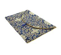 NUOBESTY Borsa Per Scritture Buddiste Elegante Sacchetto Per Gioielli e Vari Design Per Viaggi e Attività All Aperto Colore Blu Ricami Festivi