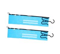 NUOBESTY Borse per Parrucche in Pvc Impermeabili 2 Pezzi con Ganci per Appendere, Sacchetti Porta Extension per Chioma per Organizzazione e Protezione Dalla Polvere
