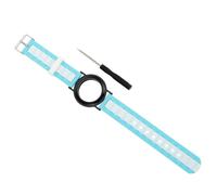 NUOBESTY Bracciale Silicone per Watch con Protezione Compatibile con Airtag e Resistente AI Graffi Adatto per Anziani Verde e