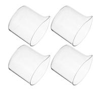 NUOBESTY Brocche in Vetro per Latte e Salsa 4 Pezzi 110Ml Beccuccio Unico, Contenitori Multiuso per Casa, Bar, Hotel e Ristoranti