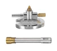 NUOBESTY Bruciatore da Laboratorio in Acciaio Inox 200Ml Valvola a Spillo per Controllo Fiamma Stabilizzatore di Fiamma Resistente ad Alte Temperature Apparecchiatura di Riscaldamento