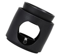 NUOBESTY Bruciatore e Base Stabile di Oli Essenziali in Materiale Ceramico Nero Resistenza ad Alte Temperature Design Minimalista Nordico per Aromaterapia e Candele Tea Light