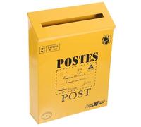 NUOBESTY Cassetta Postale da Parete in Ferro Stile Retrò per Esterno Grande Capacità per Lettere e Documenti Decorazione Vintage per Giardino e Casa Senza Serratura