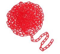 NUOBESTY Catena di Sicurezza in Abs Rossa da 10m Maglie Resistenti e Visibilità Migliorata per Controllo della Folla e Segnaletica Divieto Sosta