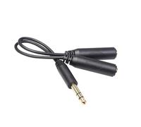 NUOBESTY Cavo Audio Stereo Y Splitter Adattatore Maschio Femmina Cavo Microfono Alta Trasmissione Rame per Mixer Tastiera Microfono Connettore Placcato Oro Resistente