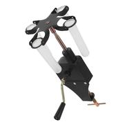 NUOBESTY Centrifuga Manuale Nera per Laboratorio Supporto per 4 Provette, Meccanismo a Manovella, Compatta e Portatile per Esperimenti di Chimica e Fisica Scolastica