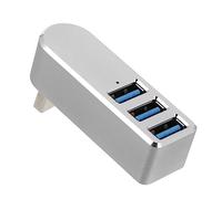 NUOBESTY centro alto Mozzo a 3 porte multi hub usb usbc hub portatile usb hub adattatori di trasferimento di fornitura informatica Hub dati USB Lega di alluminio Silver