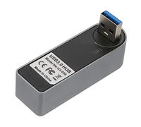 NUOBESTY centro Hub dati USB hub USB professionale sdoppiatore hub USB alto connettore usb adattatore usb Hub USB portatile fornitura informatica adattatore per mozzo Lega di alluminio Grey