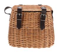 NUOBESTY Cestino da Picnic in Vimini e Rattan con Tracolla - Cesto portaoggetti Intrecciato per Campeggio, Giardino, Raccolto, bomboniere per Feste di Nozze