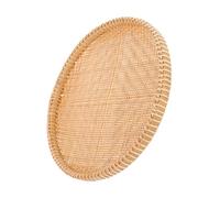 NUOBESTY Cestino in Bamboo Intrecciato Mano per Sgocciolamento e Conservazione Verdure Contenitore Stoccaggio Decorativo Resistente e Facile da Pulire per Cucina e Uso Quotidiano Piccolo