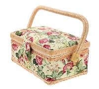 NUOBESTY Cestino Portaoggetti per Ricamo Cestino con Coperchio Versatile per Articoli Vari per Balcone Tavolo da Pranzo e Stanza