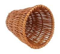 NUOBESTY Cesto in Vimini con Coperchio Multiuso per Raccolta Differenziata, Contenitore in Vimini Beige per Cucina e Camera da Letto, Raffinato e Resistente