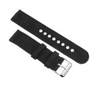 NUOBESTY cinghia accessori orologi smartwatch bell smatwatch braccialetti per cinturino per orologio con sgancio rapido Bande di orologi intelligenti fascia a sgancio rapido nylon Black