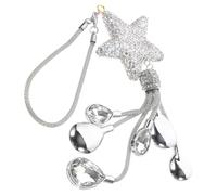 NUOBESTY Ciondolo Cristalli Brillanti a Forma di Stella Plastico Resistente e Design Chic per Specchietto Retrovisore Auto Decorazione Auto per Specchio Posteriore