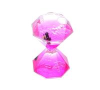 NUOBESTY Clessidra Liquida a Olio Rosa Timer di Movimento Liquido, Decorazione da Scrivania e Giocattolo, Timer Visivo per Casa e Ufficio