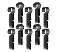 NUOBESTY Clip per luce frontale casco 10 pezzi, clip di montaggio antiscivolo in plastica resistente per fari casco, accessori per fissaggio rapido in uso quotidiano