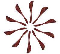 NUOBESTY Coltelli da Burro in Legno Set da 10 Pezzi Coltelli da Pane e Spalmatori per Marmellata e Formaggi Utensili da Cucina per Casa Pasticcerie e Ristoranti Superficie Liscia e