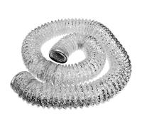 NUOBESTY Condotto dell'aria in alluminio essicatore tubo dell'asciugatrice canalizzazione dell'aria in lamina di alluminio tubo di sfiato dell'asciugatrice foglio di alluminio Argento