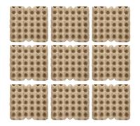 NUOBESTY Contenitore per Uova Riutilizzabile in Cartone Biodegradabile da 30 Pezzi, Portauova Infrangibile e Impilabile per Frigorifero e Cucina, Organizer Stabile per