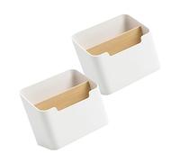 NUOBESTY Contenitore Portapenne Da Scrivania 2 Pezzi, Scatola Portaoggetti Multiuso Scomparti Divisori, Organizer Per Telecomando Per Ufficio, Casa e Studio