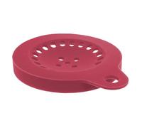 NUOBESTY Coperchio in Silicone Rosso Design Multibucato a 23 Fori per Contenitori da 10cm, Versatile e Facile da Pulire, per Popcorn al Microonde in Cucina