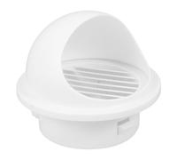 NUOBESTY Copertura per Ventilazione in Pvc Rotonda Bianca Resistente alle Intemperie Facile Installazione per Facciate di Edifici e Progetti Domestici