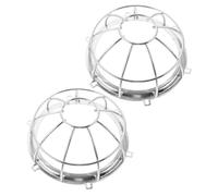 NUOBESTY Copertura Protettiva per Sprinkler Antincendio in Ferro Resistente 2 Pezzi Protezione Antipolvere per Rilevatori Fumo Installazione senza Smontaggio Adatta per Uso Domestico e