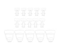 NUOBESTY Coperture per Bottiglie di Infusione Riutilizzabili in Pp 15 Pezzi 100ml 250ml 500ml per Ospedali e Case, Reti per Bottiglie di Soluzione Salina Bianco Colore Colore Casuale