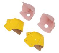 NUOBESTY Copripunta in Cuoio per Pattini a Rotelle 2 Paia Giallo