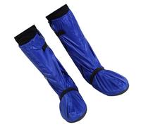 NUOBESTY Copriscarpe Impermeabili Oxford Antipioggia Alta Copertura con Regolabile e Riflettente Protezione Antiscivolo per Uomo e Donna in Viaggio e Pioggia Blu