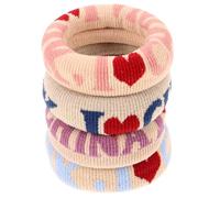 NUOBESTY Corde per Chioma Larghe a Coda di Cavallo 4 Pezzi senza Segni Accessori Eleganti per Donne Ragazze Cerimonie Matrimoni Feste Quotidiano Colore Casuale Stili multipli