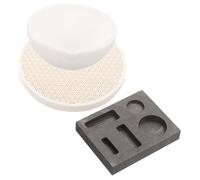 NUOBESTY Crogiolo per Metalli Stampo in per Ciotola Portatile Resistente all Usura Durevole Applicazione Pratica per Esperimenti e Insegnamento Scientifico