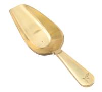 NUOBESTY Cucchiaio per Tè in Ottone Classico Colore Oro, senza Sbavature e Facile da Pulire, come Utensile da Cucina per Tè Sfuso e Chicchi di Caffè