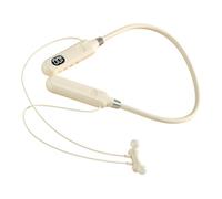 NUOBESTY Cuffie Neckband Ergonomiche Per Sport e Lavoro Auricolari Wireless Leggeri Con Comfort Ottimale Per Corsa Musica e Chiamate Beige