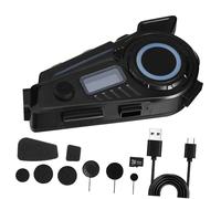 NUOBESTY Cuffie wireless per casco moto con microfono memoria per musica e navigazione vocale auricolari con chiamate mani libere e connessione stabile