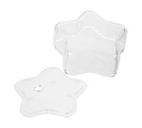 NUOBESTY Custodia Protettiva Dimensioni 8,8x8,8x3,2 in Acrilico Trasparente a Forma di Stella a Cinque Punte Raffinata e Versatile per Meccanismo di Scatola Musicale per Camera o Ufficio