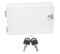 NUOBESTY Custodia Termostato Trasparente con Serratura Scatola Protettiva per Termostati da Parete Antimanomissione e Compatibile con Quasi Tutti Modelli Accessorio Termostato Essenziale
