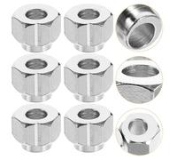 NUOBESTY Dadi Esagonali in Acciaio al Carbonio Nichelato 20 Pezzi Scanalatura a V Distanziatori Eccentrici per Stampanti 3D Colonne di Isolamento per Assemblaggio Meccanico Industriale