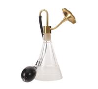 NUOBESTY Diffusore per Profumo in Vetro con Pompa in Ottone per Campioni | Bottiglie Doppia Parete, Uso in Esposizione e Aree di Valutazione, Leggero Portatile, Riduce Impurità