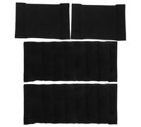 NUOBESTY Divisori Spazio su Misura 4 Pezzi per Borsa Fotografica in Velluto Fibra e Nero, Separatori Imbottiti Accesso Rapido Obiettivi e Fotocamere per Viaggi e Servizi Fotografici