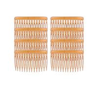 NUOBESTY Fermagli Chioma Leggeri e Comodi da Indossare Denti Dritti e Intrecciati 15 Pezzi in Plastica Marrone per Realizzare Parrucche e Copricapi Colore Casuale