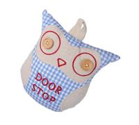 NUOBESTY Fermaporta Gufo in Stoffa Morbida 3D Decorativo per Interni, Bloccaporta Stabile e Leggero per Camera e Moquette, Accessorio Pratico e Simpatico per Casa e Ufficio