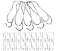 NUOBESTY Fibbie di Supporto per Giardinaggio 50 Pezzi in Filo d'Acciaio Argento Facile Installazione e Forte Sostegno per Piante Rampicanti e Recinzioni da Giardino