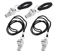 NUOBESTY Fischietto Di Emergenza in Acciaio Inossidabile Per Arbitro Sportivo Portachiavi in metallo Ad Alta Frequenza Per Campeggio