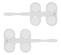 NUOBESTY Flipper Ottico per Optometria 2 Pezzi Lenti Flip ±050D/±100D 50°/100° per Esercizi di Allenamento Visivo Dispositivo Portatile per Terapia della Vista e Test Oculare in Casa e