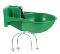 NUOBESTY Fontana Automatica per Acqua del Bestiame in Plastica e Metallo, Ciotola D’acqua per Mucca da Esterno Valvola Anti-perdita, Distributore per Abbeveraggio in Fattoria, Facile