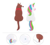 NUOBESTY Ganci Magnetici per Frigorifero 2 Pezzi Design Cartoni Animati Adesivi Magnetici per Appendere Utensili da Cucina senza Tracce per Organizzare Casa Ufficio e Dormitorio